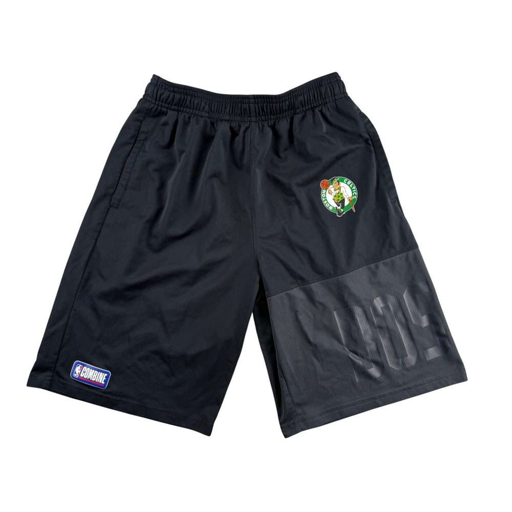 Under Armour NBA Combine Boston Celtics Shorts Black Youth Large YLG 1318971